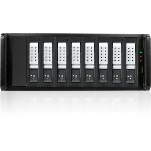 RAIDage JAGE480HDSL-DE Drive Enclosure 12Gb/s SAS, SATA/600 - Mini-SAS HD Host Interface - 4U Rack-mountable - Black, Silver - Thumbnail 1