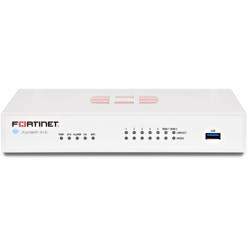 Fortinet FortiWifi FWF-51E Network Security/Firewall Appliance - Thumbnail 1