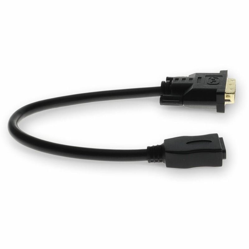 DVI-D Dual Link (24+1 pin) Male to HDMI 1.3 Female Black Adapter For Resolution Up to 2560x1600 (WQXGA) - Thumbnail 2