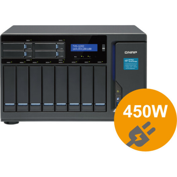 QNAP Turbo NAS TVS-1282-I7-64G SAN/NAS Storage System - Thumbnail 4