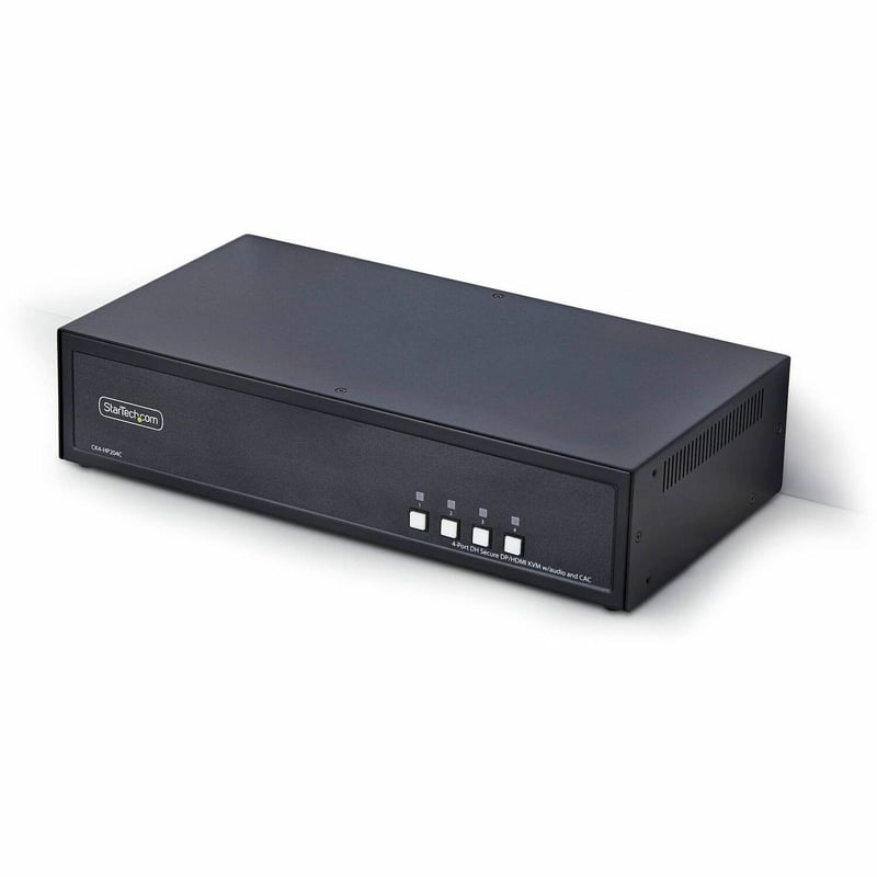 SECURE 4-PORT DUAL-MONITOR KVM NIAP 4.0 CAC US BUILT - Thumbnail 1