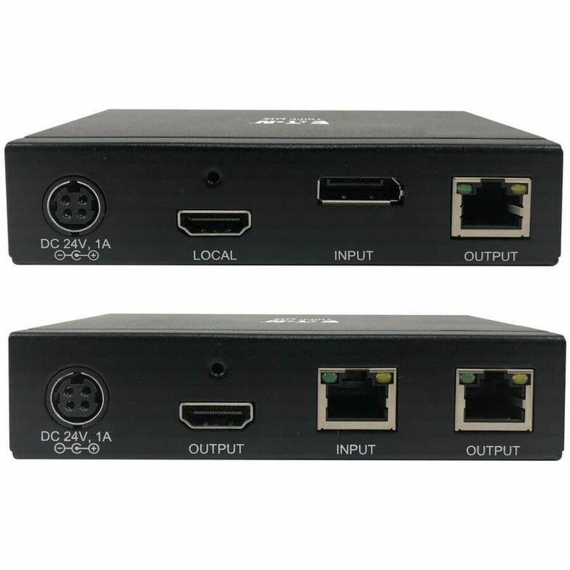 Tripp Lite by Eaton DisplayPort to HDMI over Cat6 Extender Kit Transmitter/Transceiver - 4K 60 Hz HDR 4:4:4 PoC 230 ft. (70.1 m) TAA - Thumbnail 4