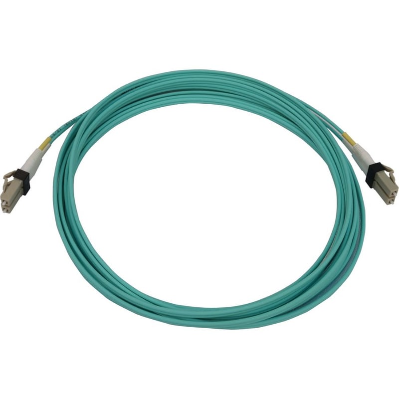 Eaton Tripp Lite Series 400G Multimode 50/125 OM3 Switchable Fiber Optic Cable (Duplex LC-PC M/M), LSZH, Aqua, 5 m (16.4 ft.) - Thumbnail 4