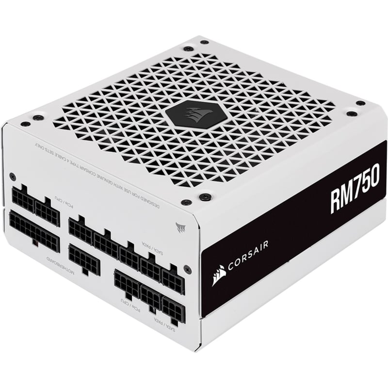 Corsair RM White Series RM750 - 750 Watt 80 PLUS Gold Fully Modular ATX PSU - Thumbnail 1