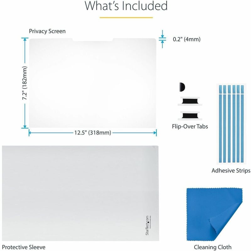 StarTech.com StarTech.com 14in 16:9 Touch Privacy Screen, Laptop Security Shield, Anti-Glare Blue Light Filter, Flip-Over