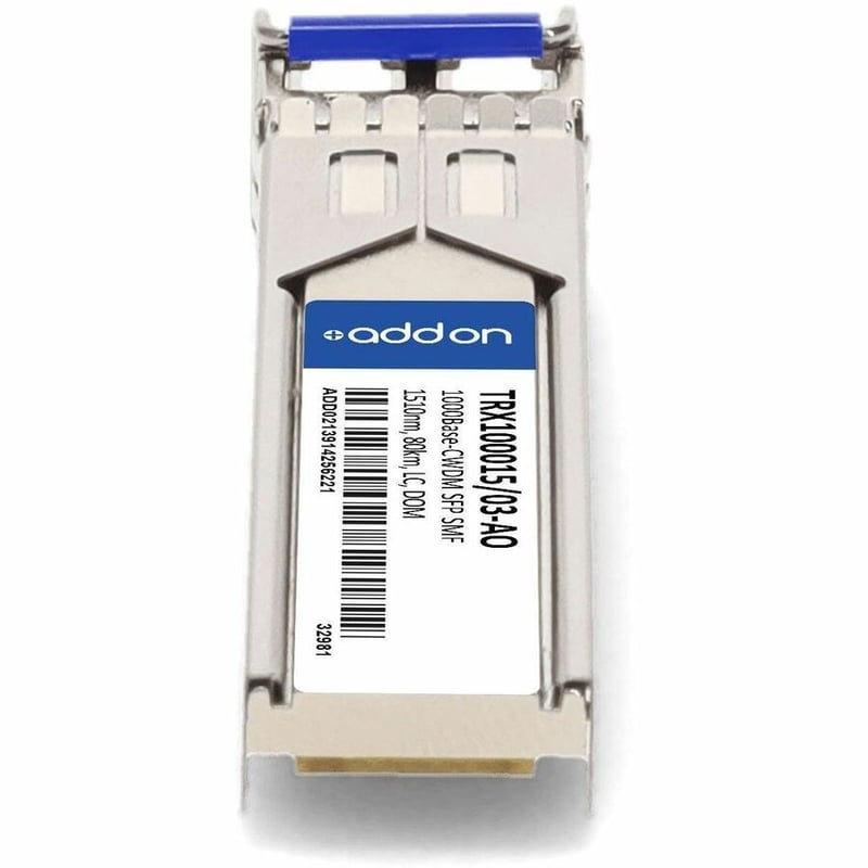 AddOn Infinera® TRX100015/03 Compatible TAA 1000Base-CWDM SFP Transceiver (SMF, 1510nm, 80km, LC, DOM) - Thumbnail 4