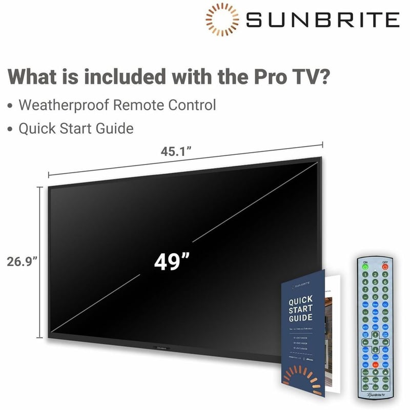 SunBriteTV Pro 2 SB-P2-49-4K 49" Smart LED-LCD TV - 4K UHDTV - High Dynamic Range (HDR) - Powder Coated Aluminum - Thumbnail 5
