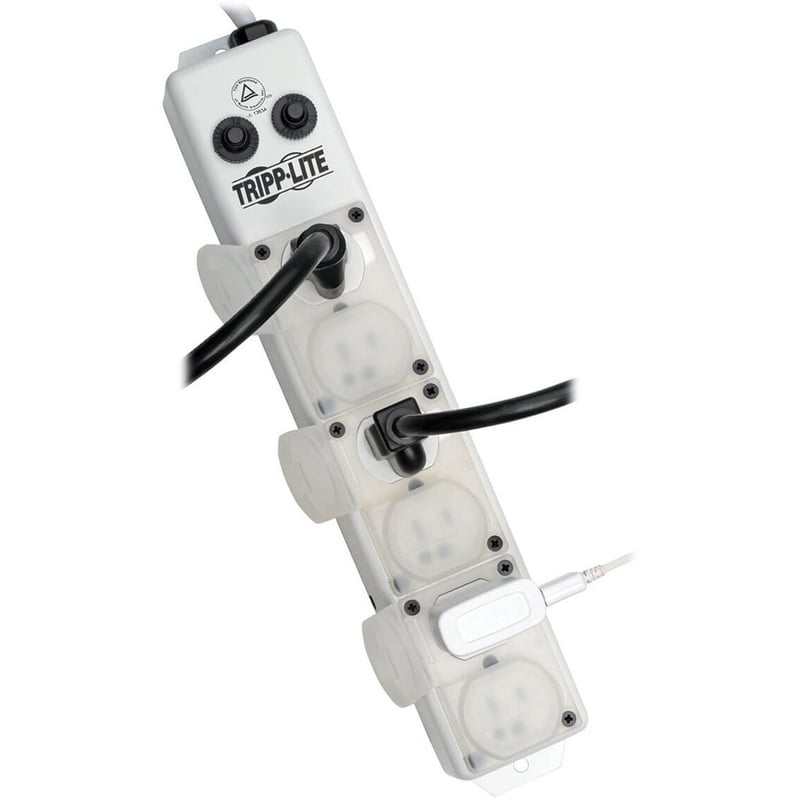 Tripp Lite by Eaton Safe-IT UL 1363A Medical-Grade Power Strip for Patient-Care Vicinity 6x 15A Hospital-Grade Outlets Safety Covers 7 ft. Cord - Thumbnail 2