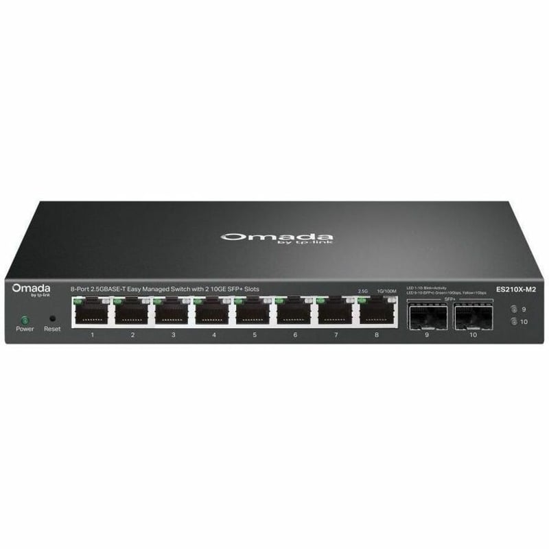 OMADA 8P 2.5G SW 2X 10G SFP+ MANAGED SWITCH WITH 2 10GE SFP+ SLO - Thumbnail 1