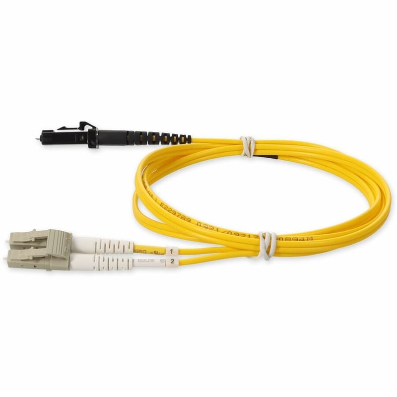 AddOn 1m LC to MT-RJ Yellow OM4 Duplex OFNR (Riser-Rated) Fiber Patch Cable - Thumbnail 2