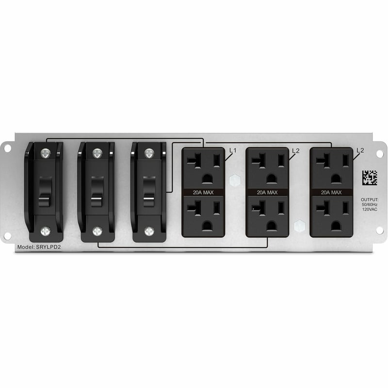 APC by Schneider Electric Backplate Kit with 6x NEMA 5-20R Outlets for Smart-UPS Modular Ultra - Thumbnail 1