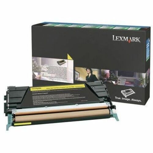 Lexmark Laser Toner Cartridge - Return Program - Yellow - 1 Pack - Thumbnail 1