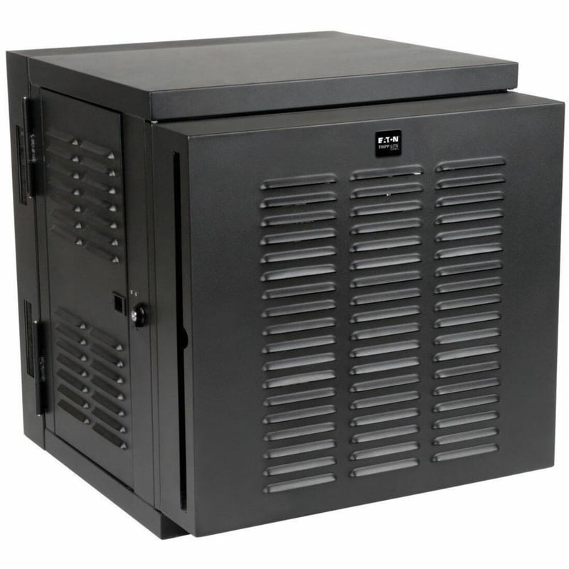 Tripp Lite by Eaton SmartRack 12U Switch-Depth Wall-Mount Small Rack Enclosure for Harsh Environments Hinged Back 230V - Thumbnail 1