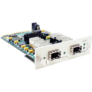 AddOn 125M to 4G OEO Converter with 2 Open SFP Slots Media Converter Card for our rack or Standalone Systems - Thumbnail 1
