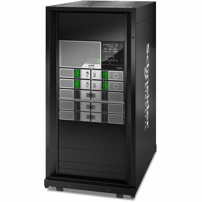 APC Smart-UPS Modular Ultra On-Line, 10kW scalable to 20kW N+1, Lithium-ion, Tower 24U, 208/240V, Network Management, W/ Battery chassis - Thumbnail 2