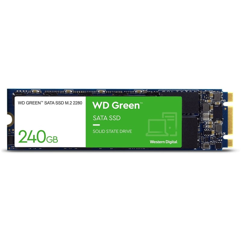 WD GREEN 240 GB SSD M.2 2280 INTERNAL SATA DESKTOP PC - Thumbnail 1