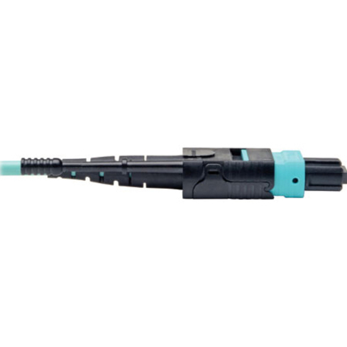 Eaton Tripp Lite Series MTP/MPO Patch Cable with Push/Pull Tabs, 12 Fiber, 40GbE, 40GBASE-SR4, OM3 Plenum-Rated - Aqua, 3M (10 ft.) - Thumbnail 3