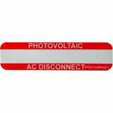 SOLAR LABEL 1X4 AC DISCONN