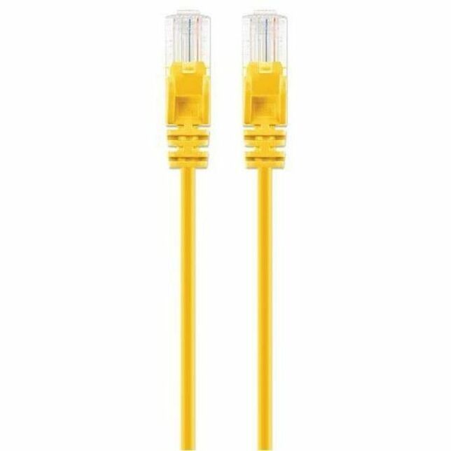 CAT6 U/UTP SLIM NETWORK PATCH CABLE, 3 FT., YELLOW - Thumbnail 4