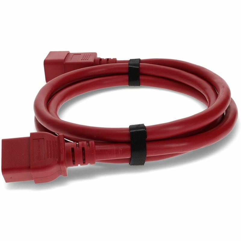 AddOn 3ft C19 Female to C20 Male 12AWG 100-250V at 20A Red Power Cable - Thumbnail 2