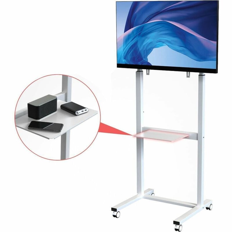 CTA Digital Rolling TV Mount with Cable Management - Thumbnail 2