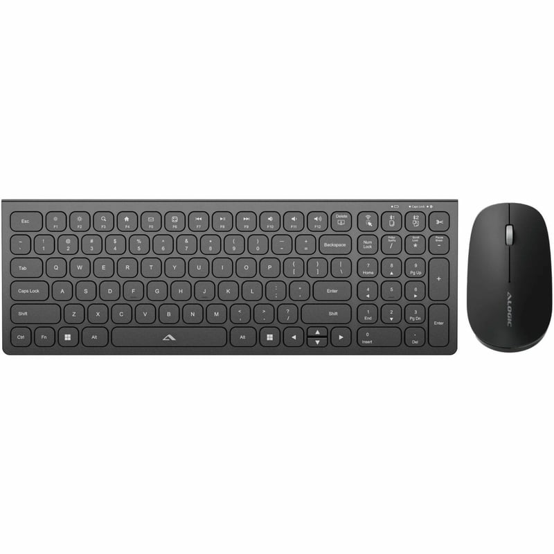 ALOGIC ECHELON COMPACT KEYBOARD FOR US WIN (WHITE) + MOUSE - Thumbnail 1