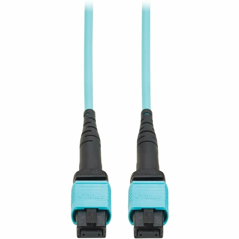 100G MULTIMODE 50/125 OM4 FIBER CABLE 12F MPO/MPO-PC F/F AQUA 1M - Thumbnail 2