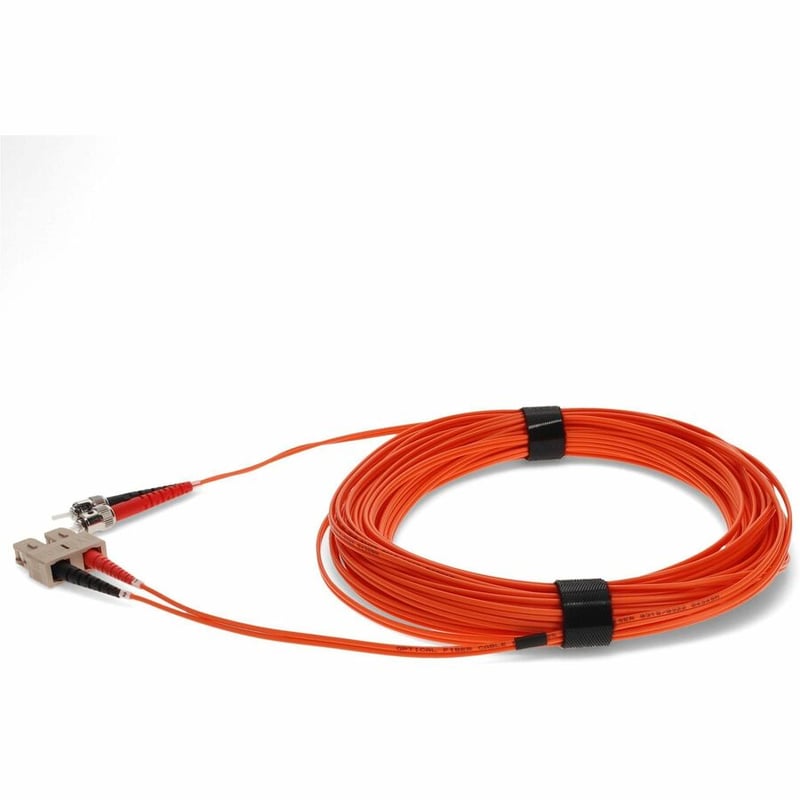 AddOn ADD-ST-SC-50M6MMF Fiber Optic Duplex Network Patch Cable - Thumbnail 2