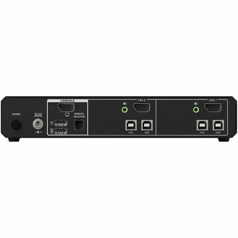 2-PORT SINGLE VIEW TRUE UNIVERSAL (DP/HDMI) SECURE KVM - Thumbnail 2