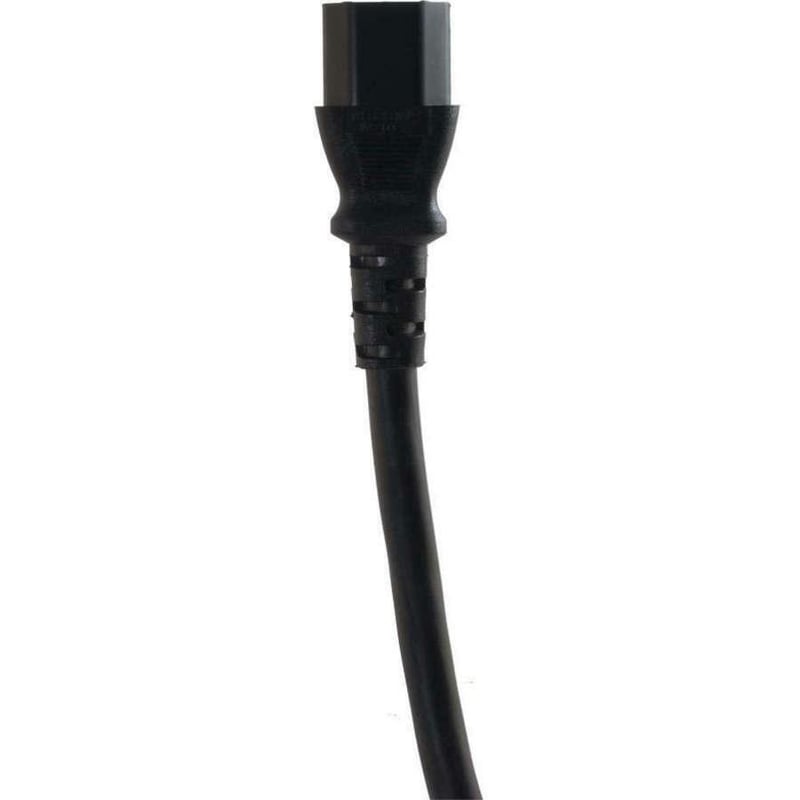 C2G 15ft 16 AWG Hospital Grade Power Cord (NEMA 5-15P to IEC320C13) - Black - Thumbnail 3