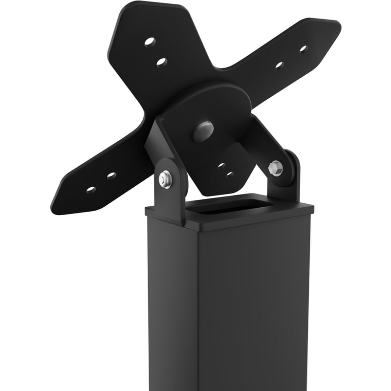 CTA Digital Premium Thin Profile Floor stand with VESA plate and Base (Black) - Thumbnail 2