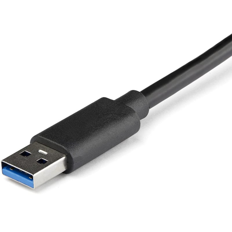 StarTech.com USB 3.0 to Dual Port Gigabit Ethernet Adapter NIC w/ USB Port - Thumbnail 3