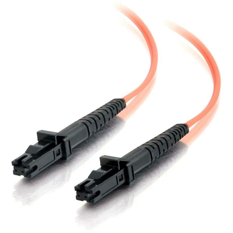 C2G-3m MTRJ-MTRJ 62.5/125 OM1 Duplex Multimode PVC Fiber Optic Cable - Orange - Thumbnail 1