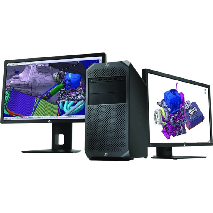 HP Z4 G4 Workstation - 1 x Intel Xeon W-2245 - 32 GB - Mini-tower - Black - Thumbnail 4