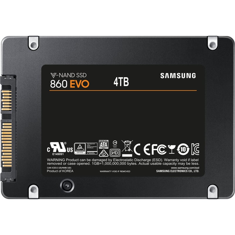SAMSUNG 860 EVO 4TB 2.5 SATA 6GB/S - 550MB/S SEQ. READ - 520MB/S SEQ. WRITE - 5 - Thumbnail 2