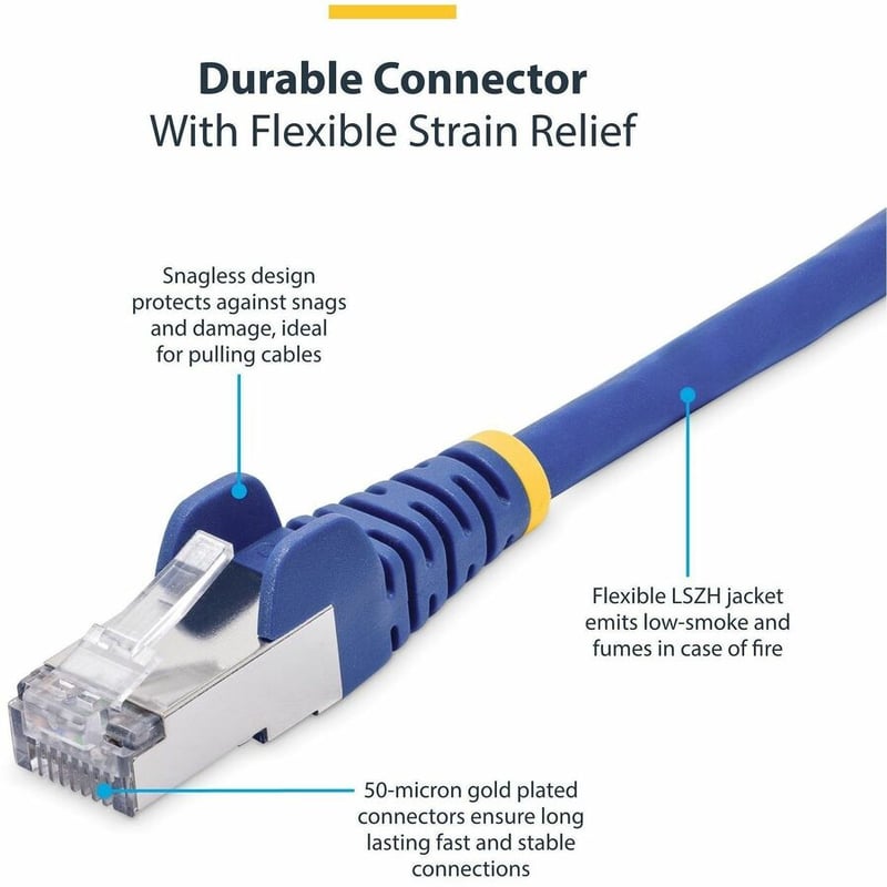 CAT8 ETHERNET CABLE BLUE 25G/40G S/FTP LSZH 100W POE - Thumbnail 3
