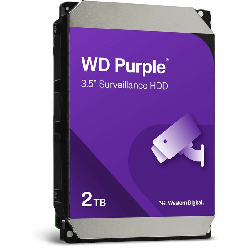 WD Purple WD23PURZ 2 TB Hard Drive - 3.5" Internal - SATA - Purple - Thumbnail 3