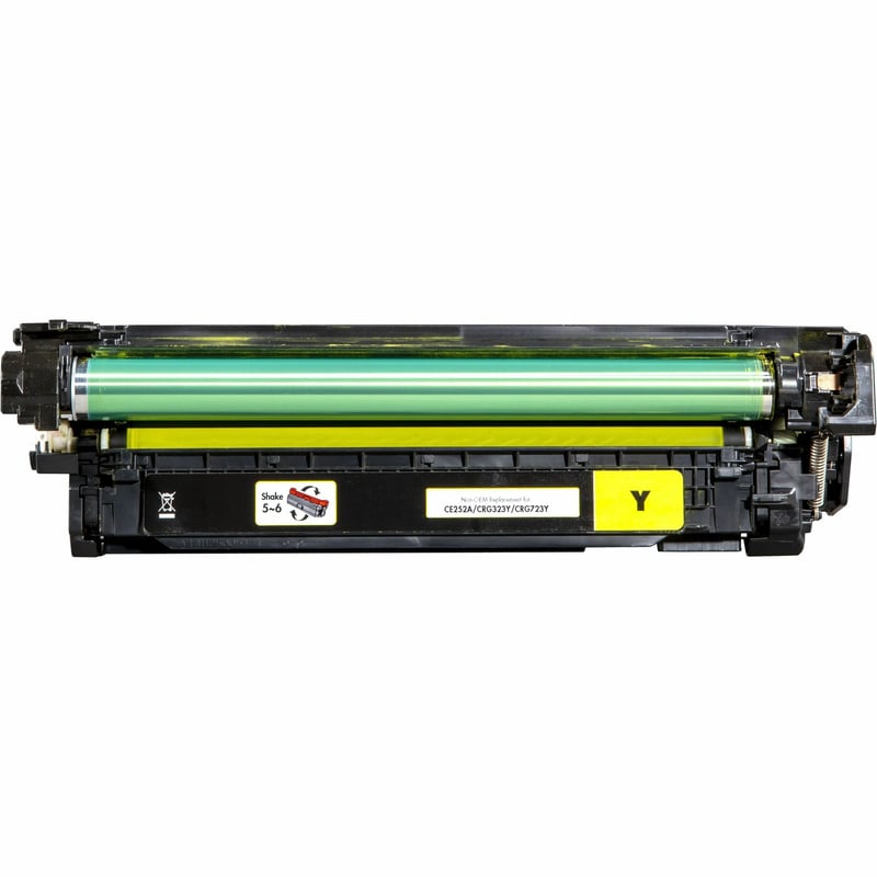 Static Control Remanufactured Laser Toner Cartridge - Alternative for HP, Canon CRG-723, CRG-323, GPR-29, 504A (2641B002, 2641B003, 2641B004, CE252A) - Yellow Pack - Thumbnail 1