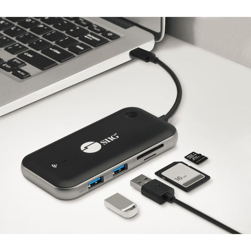 SIIG Wireless USB-C Video Hub Extender 1080p - 32Ft - Thumbnail 5