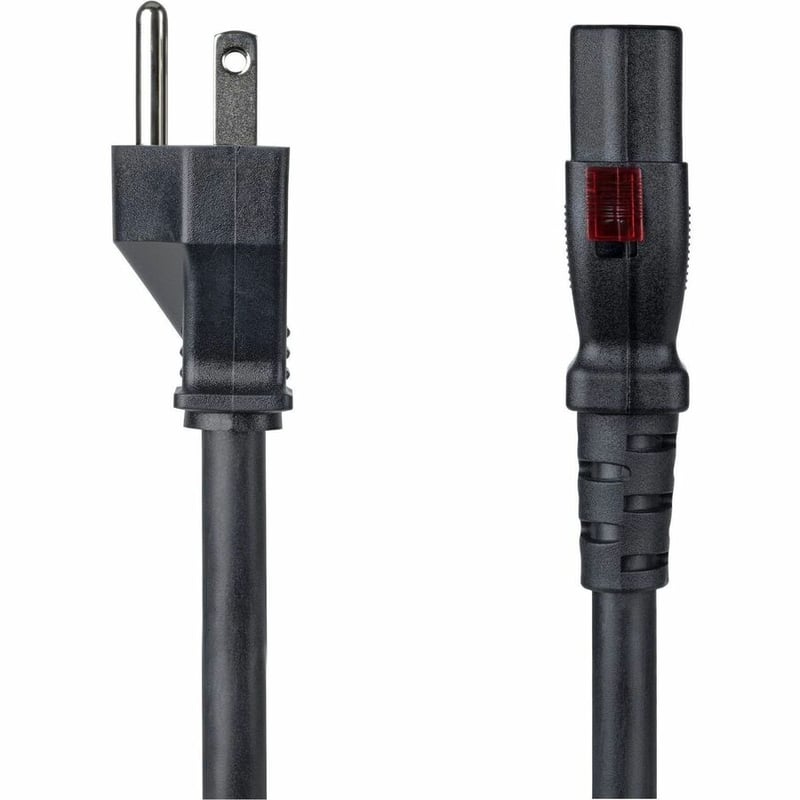 3FT COMPUTER POWER CORD TAA NEMA 5-15P TO LOCKING C13 125V 15A - Thumbnail 2