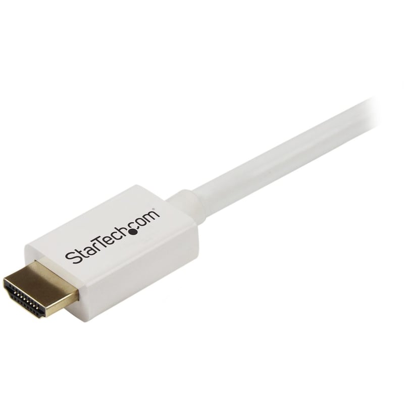 StarTech.com 10 ft CL3 Rated HDMI Cable w/ Ethernet, In Wall Rated HDMI Cable, 4K 30Hz UHD HDMI Cord, HDMI 1.4 Video/Display Cable, White - Thumbnail 2