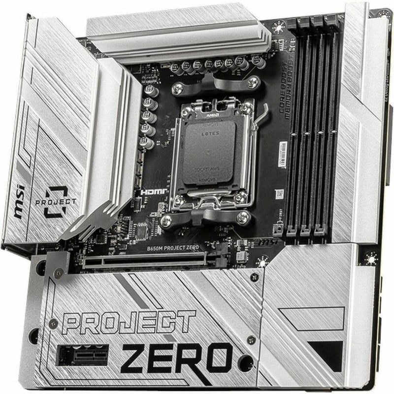 MSI B650M PROJECT ZERO AM5 MICRO-ATX MOTHERBOARD