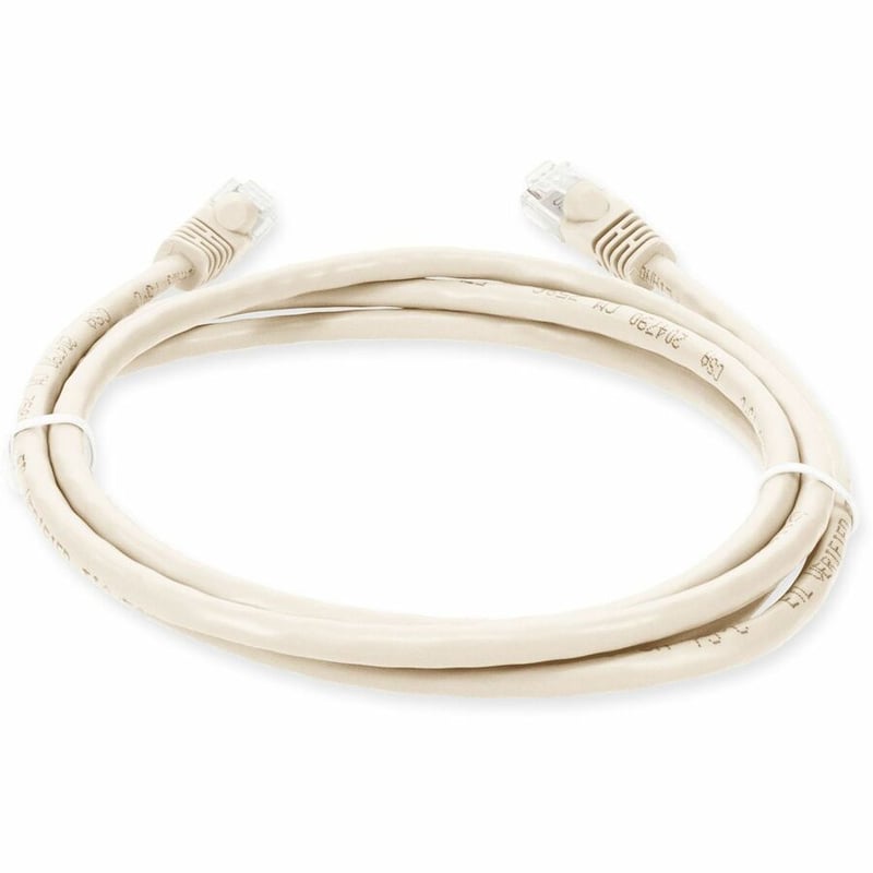 AddOn 3ft Beige CAT 5E PVC Ethernet Cable Snagless Bubble Boot RJ-45 M/M - Thumbnail 4