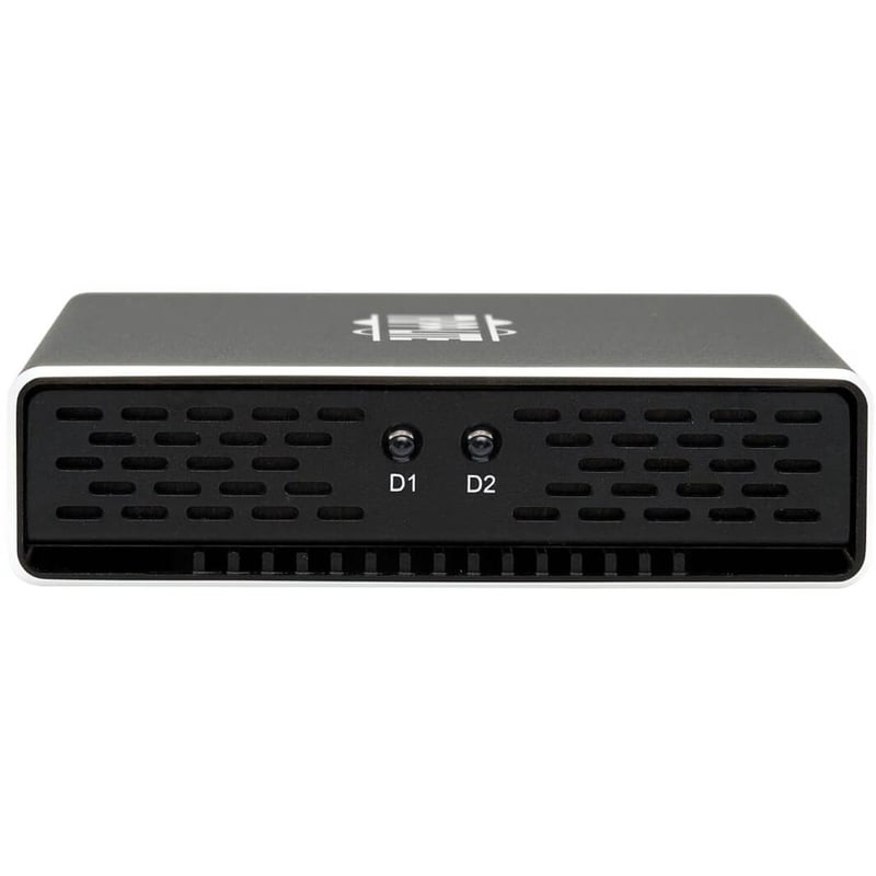 Tripp Lite by Eaton USB-C to Dual M.2 SATA SSD/HDD Enclosure Adapter - USB 3.1 Gen 2 (10 Gbps) Thunderbolt 3 UASP RAID - Thumbnail 4