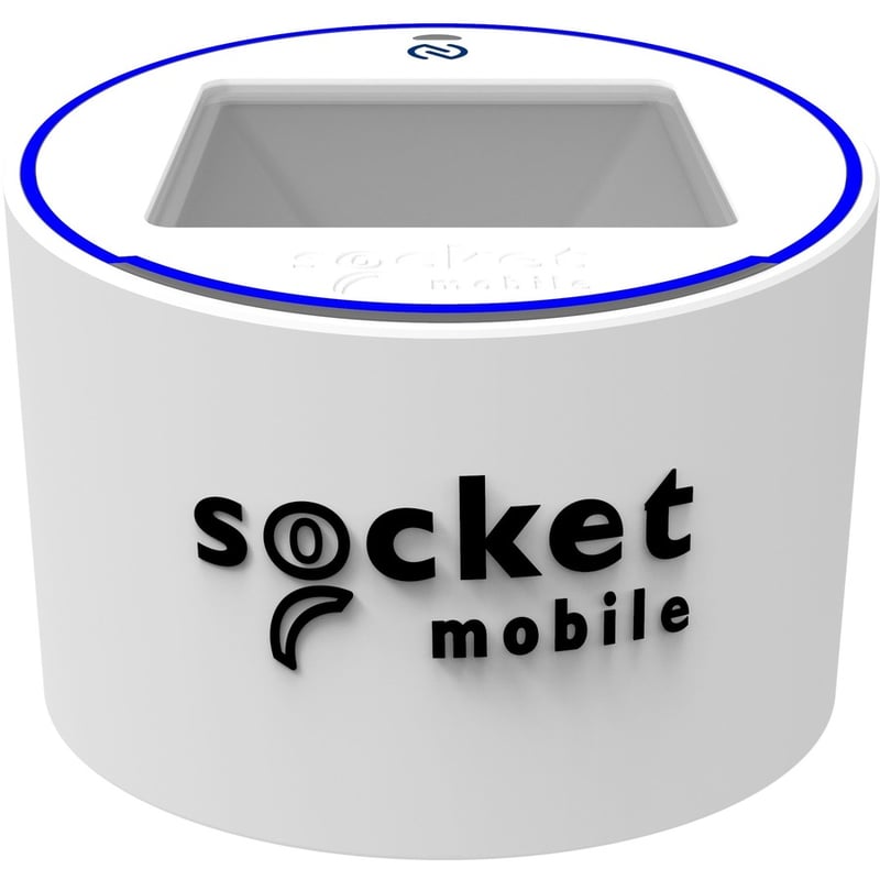 Socket Mobile S370 Universal NFC & QR Code Mobile Wallet Reader, White - Thumbnail 3