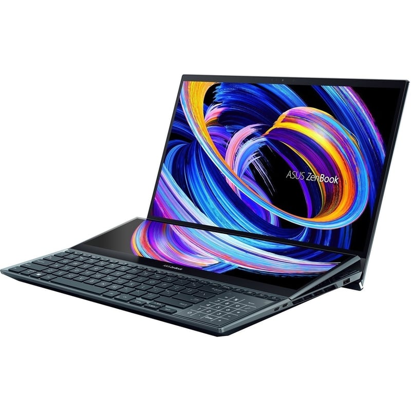 Asus ZenBook Pro Duo 15 OLED UX582 UX582ZM-XS96T 15.6" Touchscreen Notebook - 4K UHD - Intel Core i9 12th Gen i9-12900H - 32 GB - 1 TB SSD - Celestial Blue - Thumbnail 2