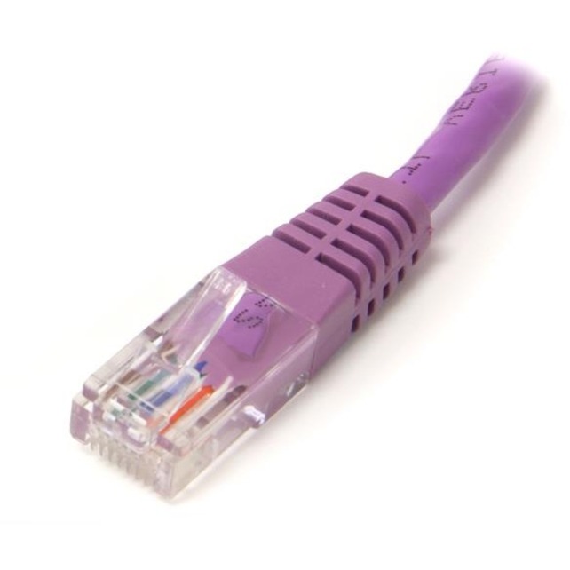 StarTech.com 6 ft Purple Molded Cat5e UTP Patch Cable - Thumbnail 2
