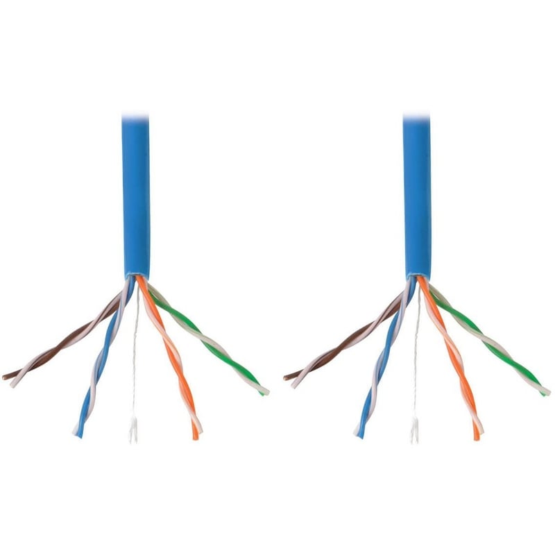 Eaton Tripp Lite Series Cat5e 350 MHz Solid Core (UTP) PVC Bulk Ethernet Cable - Blue, 1000 ft. (304.8 m), TAA - Thumbnail 5