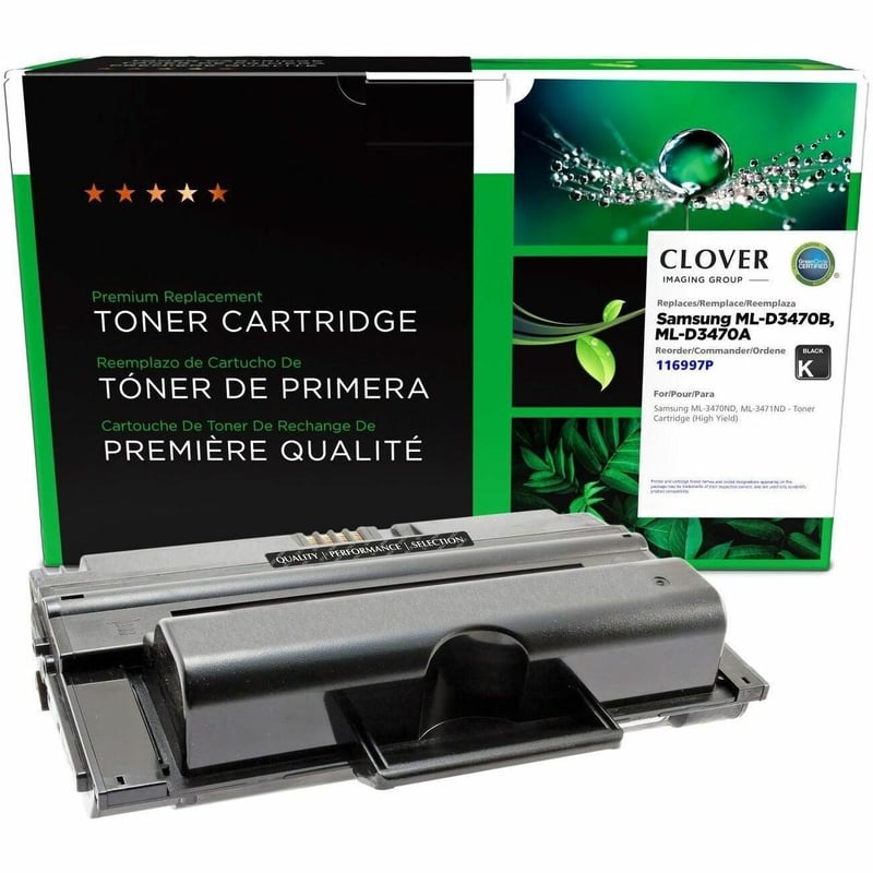 Clover Imaging Remanufactured High Yield Toner Cartridge for Samsung ML-D3470B/ML-D3470A - Thumbnail 1