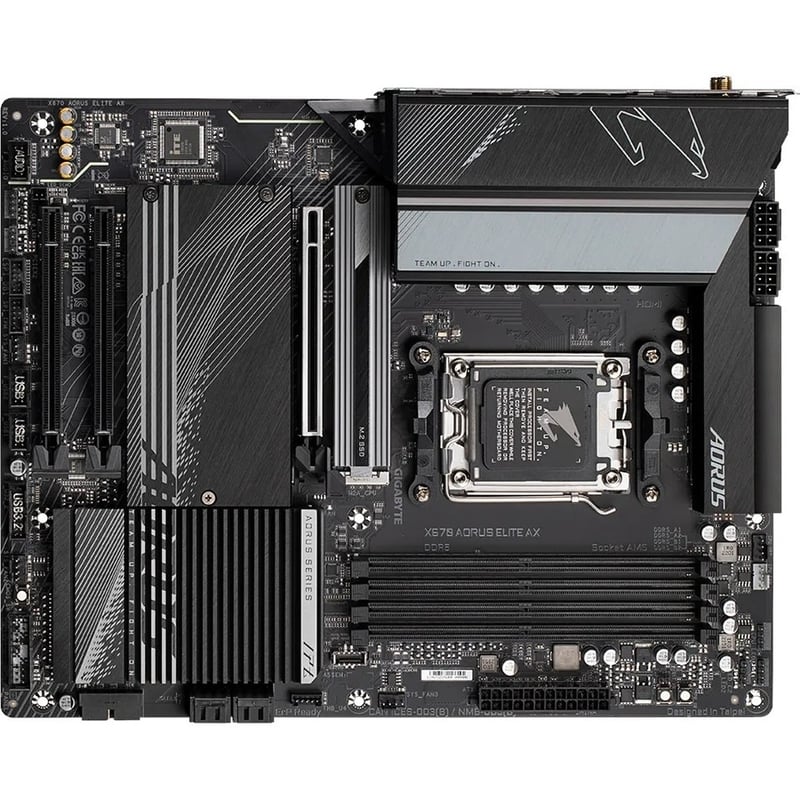 Aorus X670 ELITE AX Gaming Desktop Motherboard - AMD X670 Chipset - Socket AM5 - ATX - Thumbnail 2